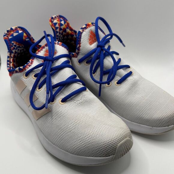 Adidas Cloudfoam Pure SPW Sneakers | White/Orange/Red | Women's 8.5 | IE8525 - Picture 1 of 8